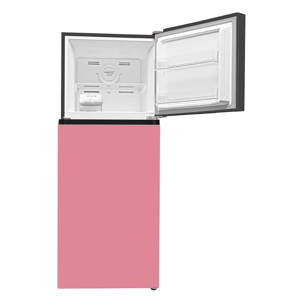 Haier Vogue Series 328L cream Pink  Glass  Finish Top Mount Frost Free 10 in 1 Convertible Refrigerator HRF-3783CPG-P